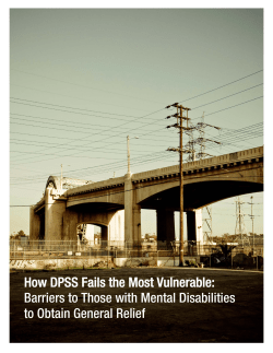 How DPSS Fails the Most Vulnerable: Barriers to Those with Mental