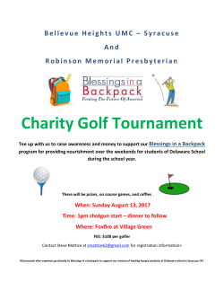 Syracuse And Robinson Memorial Presbyterian Charity Golf