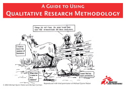 Qualitative Research Methodology