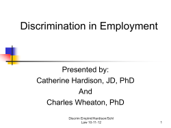 Discrimination in Employment