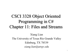 Graphical User Interfaces - UTRGV Faculty Web