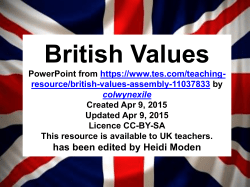 British Values - Lagat – Learning Library