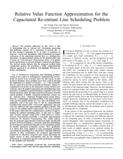 Relative Value Function Approximation for the Capacitated Re