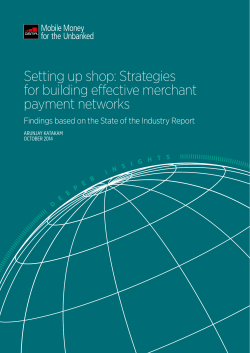 Setting up shop: Strategies for building effective merchant payment