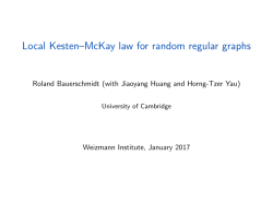 Local Kesten&ndash;McKay law for random regular graphs