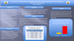 Data Review of PICC insertions Specific to Patients with Pacemaker
