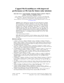 Capped Mo/Si multilayers with improved performance at 30.4 nm for