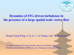 Dynamics of ITG driven turbulence in the presence of a large spatial