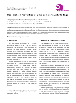 Research on Prevention of Ship Collisions with Oil Rigs