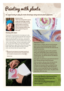 Painting with plants