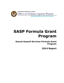 SASP Formula Grant Program