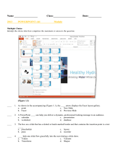 PowerPoint ch1 Module Test