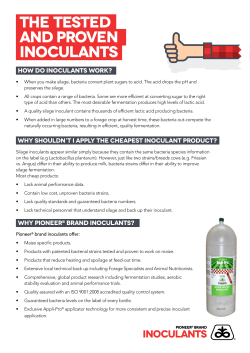 inoculants - Pioneer Brand Products