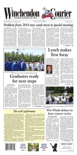 Graduates ready for next steps Lynch makes first foray