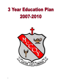 Plan - Monsignor McCoy High School