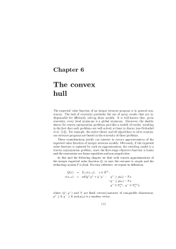 The convex hull