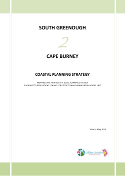 South Greenough 2 Cape Burney Coastal Planning Strategy (final)