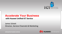 Huawei Enterprise Product Presentation to High