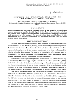 Effect of fractal nature on enzymatic reactions
