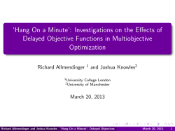 Hang On a Minute - University of Sheffield