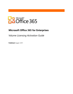 EA-Online Services-Office 365 Volume