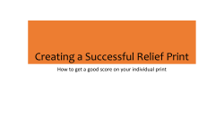 Creating a Successful Relief Print