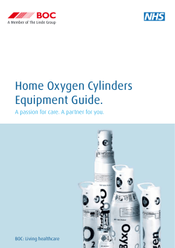 Oxygen Cylinder Handbook - BOC Home Oxygen Service