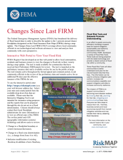 Changes Since Last FIRM
