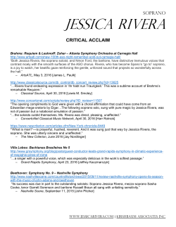 jessica rivera critical acclaim