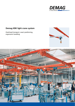 Demag KBK light crane system