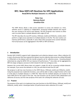 RFC Template - Below is a listing of