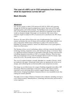 The cost of a 60% cut in CO2 emissions from homes