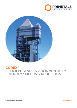 corex® efficient and environmentally friendly smelting