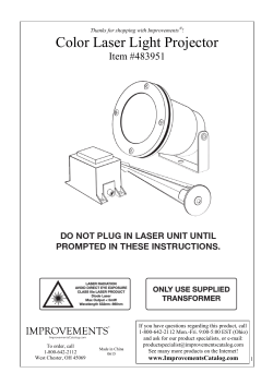 Color Laser Light Projector