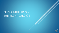 NEISD Athletics * The right choice
