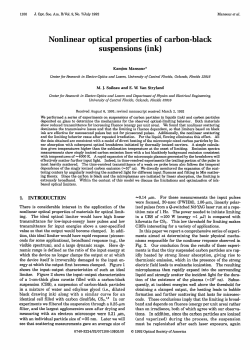 Nonlinear optical properties of carbon-black suspensions