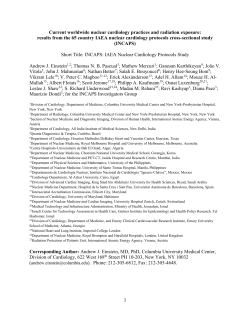 Current worldwide nuclear cardiology practices and radiation