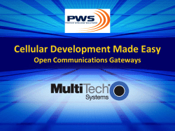 Multi-Tech Systems - Premier Wireless Solutions