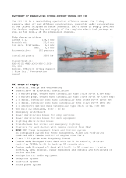 factsheet of newbuilding diving support vessel dsv iii