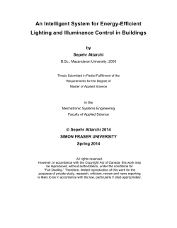 An Intelligent System for Energy-Efficient Lighting and Illuminance