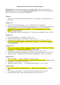 HL-Important Passages from The God of Small Things