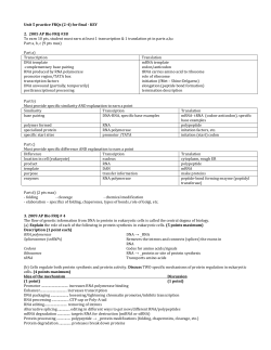 Unit 5 practice FRQs (2-4) for final