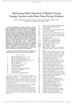 Optimizing Daily Operation of Battery Energy Storage Systems