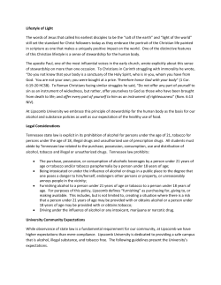 Lifestyle of Light The words of Jesus that called his earliest disciples