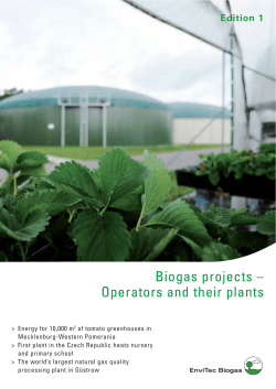 EnviTec Biogas - Reference brochure