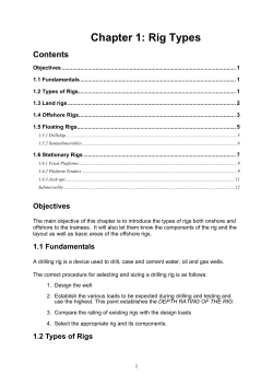 Chapter 1: Rig Types