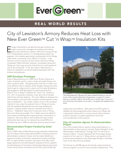 City of Lewiston`s Armory Reduces Heat Loss with New Ever Green