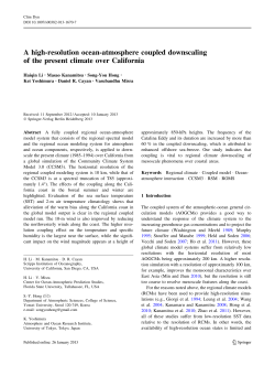 A high-resolution ocean-atmosphere coupled