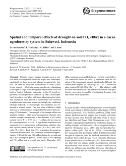 Spatial and temporal effects of drought on soil