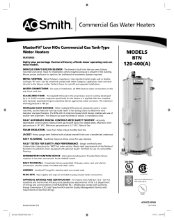 Commercial Gas Water Heaters